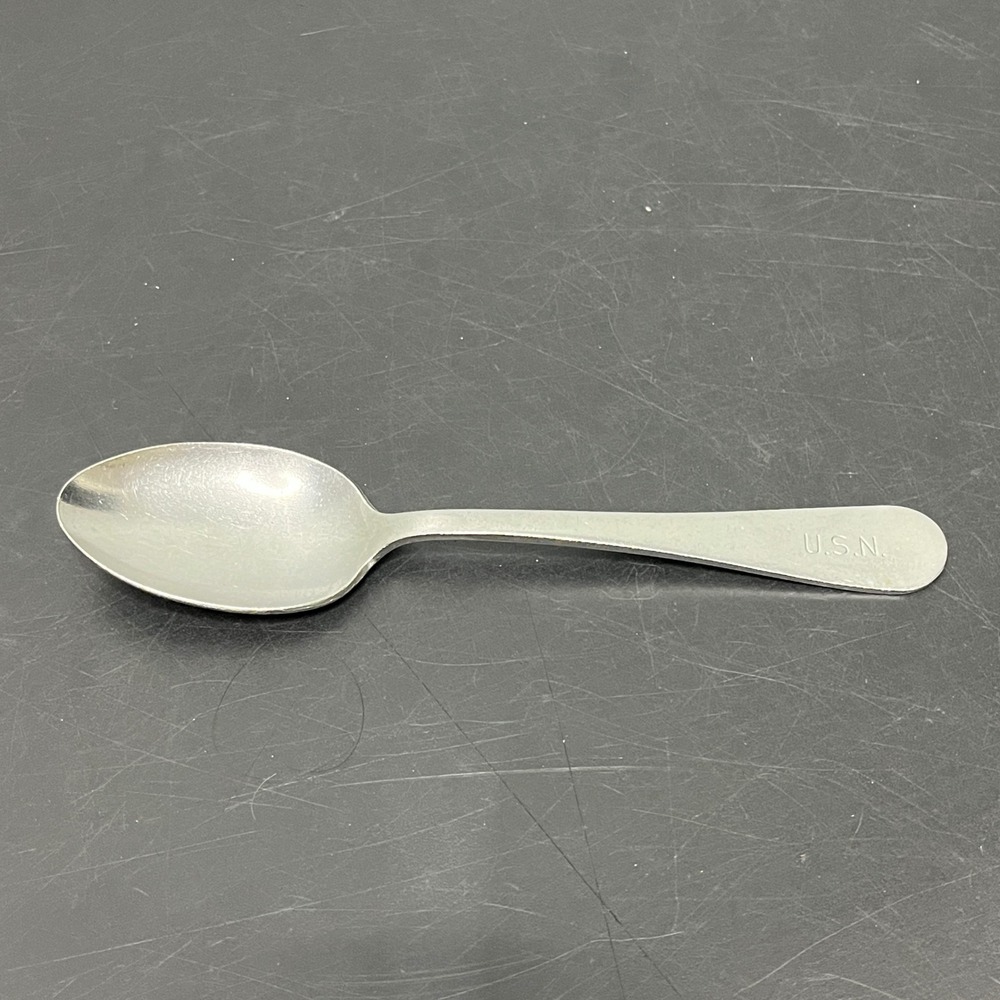 US Navy USN Stainless‎ Steel Spoon Military Mess Hall Utensil National Stainless